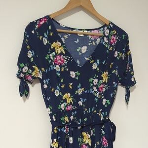 GAP Floral Dress in Navy Blue